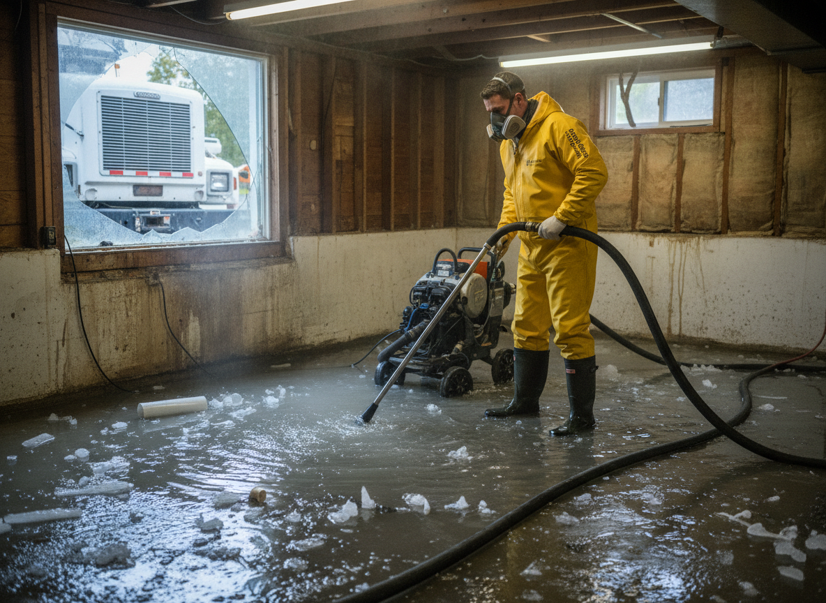 Frozen Pipe Water Extraction in Oshkosh